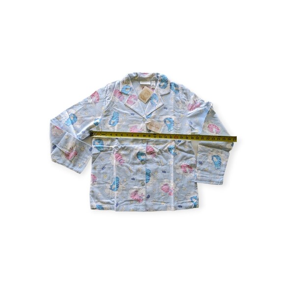 Intimate Essentials Cat On Cloud Print 2 Pc Capri Pajama Set Cotton Knit Size M - Picture 2 of 10